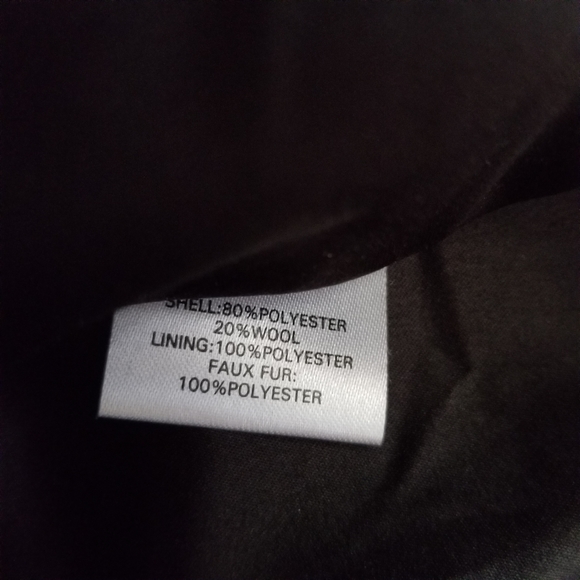 Tobi Wool Blend Faux Fur Gorgeous Moto Style Jacket Size Small - Picture 8 of 8